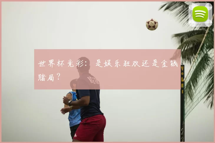 世界杯竞彩:是娱乐狂欢还是金钱赌局?