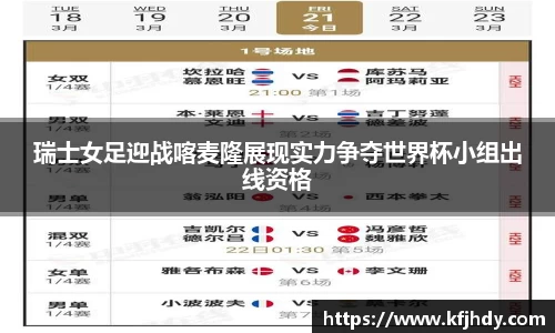 瑞士女足迎战喀麦隆展现实力争夺世界杯小组出线资格